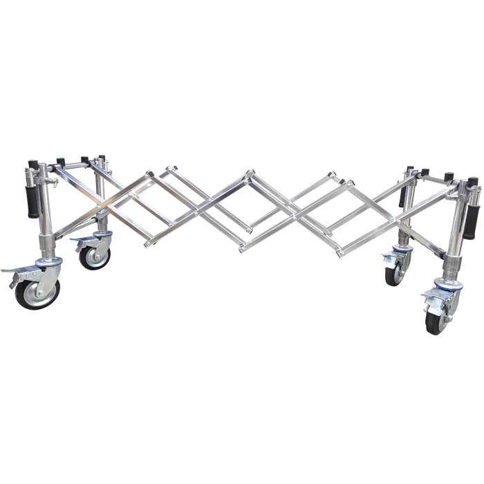 Kemp USA Mortuary Church Truck For Caskets, Silver 10-975-SIL