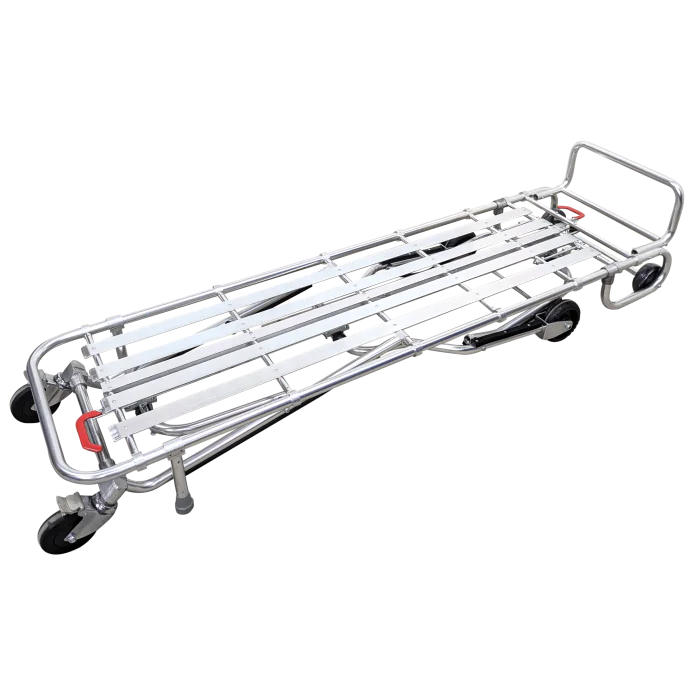 Kemp USA Multi-Level Mortuary Cot Stretcher, Aluminum Alloy 10-976-SIL