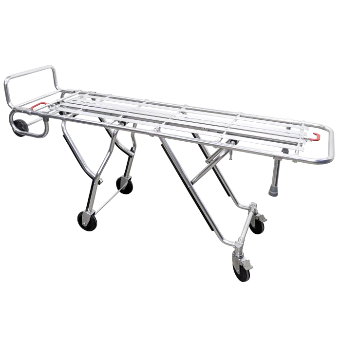 Kemp USA Multi-Level Mortuary Cot Stretcher, Aluminum Alloy 10-976-SIL