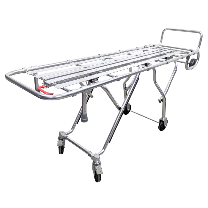 Kemp USA Multi-Level Mortuary Cot Stretcher, Aluminum Alloy 10-976-SIL