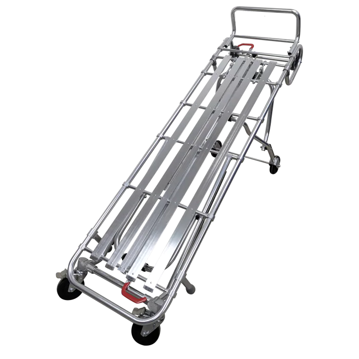 Kemp USA Multi-Level Mortuary Cot Stretcher, Aluminum Alloy 10-976-SIL