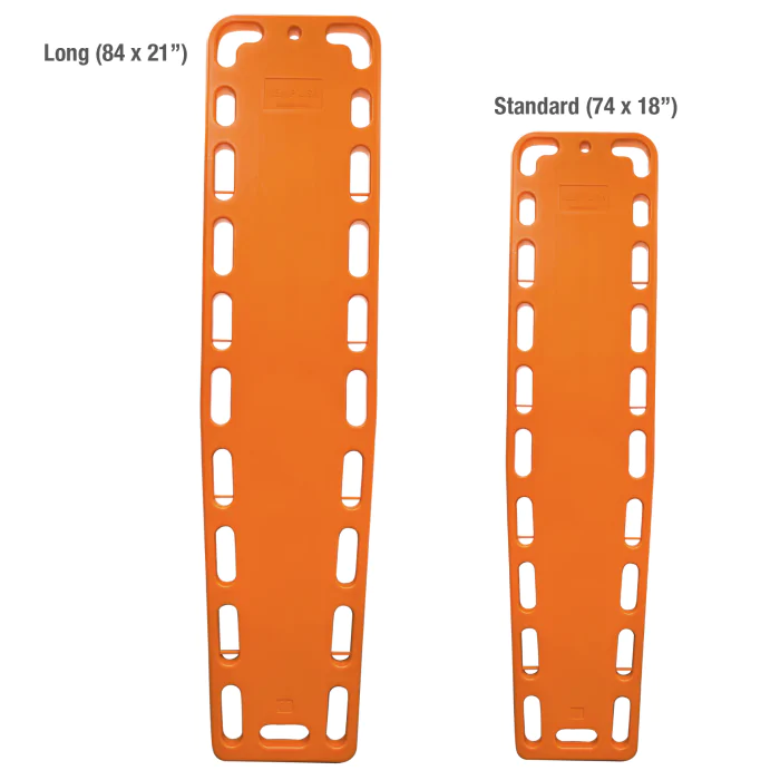 Kemp USA College & NBA Plastic Long Spineboard, Orange 10-993-LONG