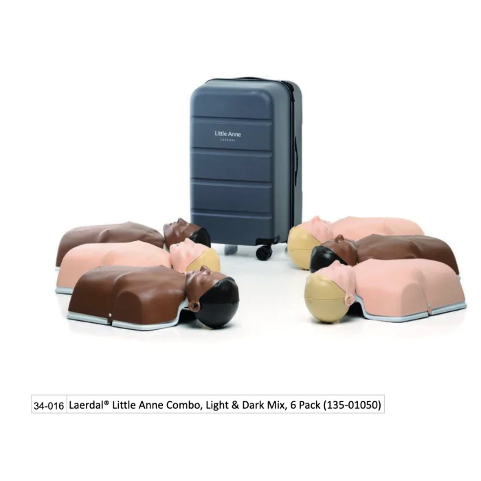 Laerdal® Little Anne Combo, Light & Dark Mix, 6 Pack