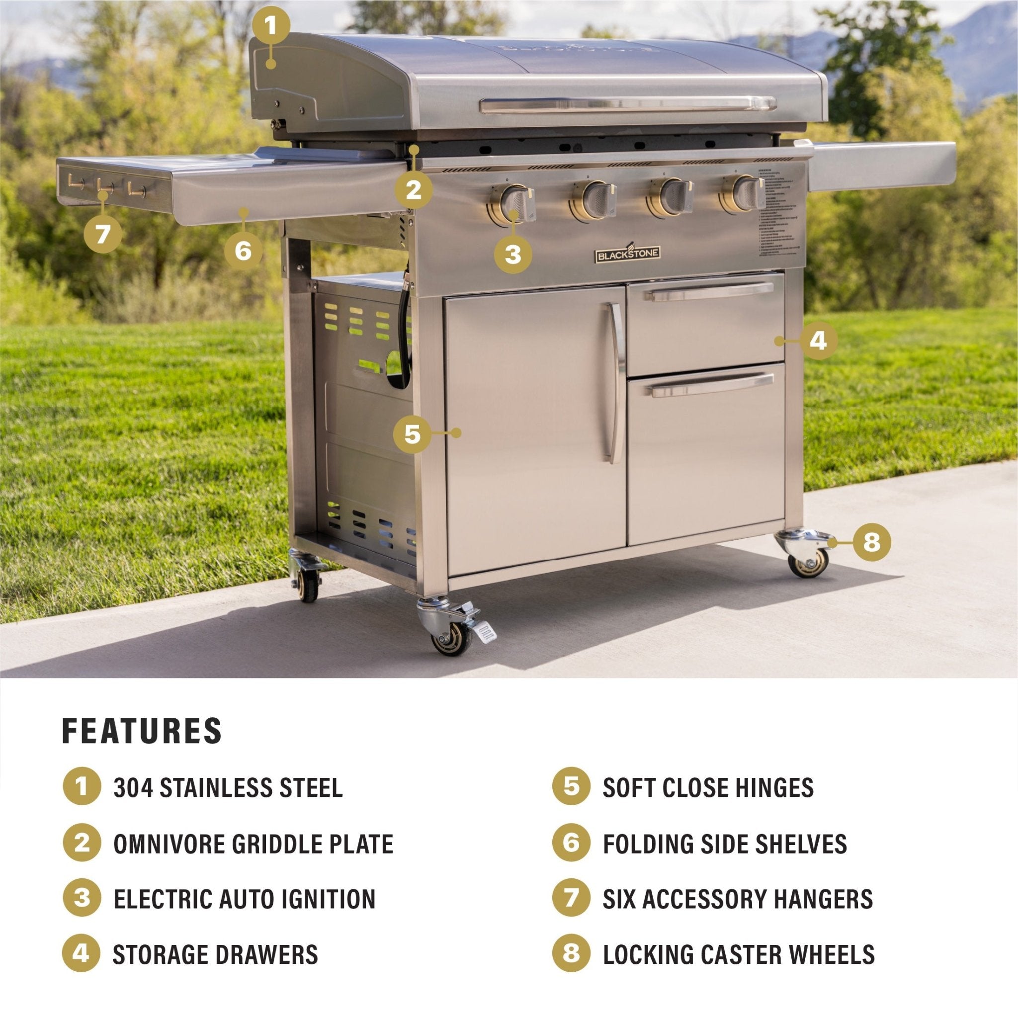 Blackstone — Select 36" Griddle with Cabinet (Freestanding) 6008