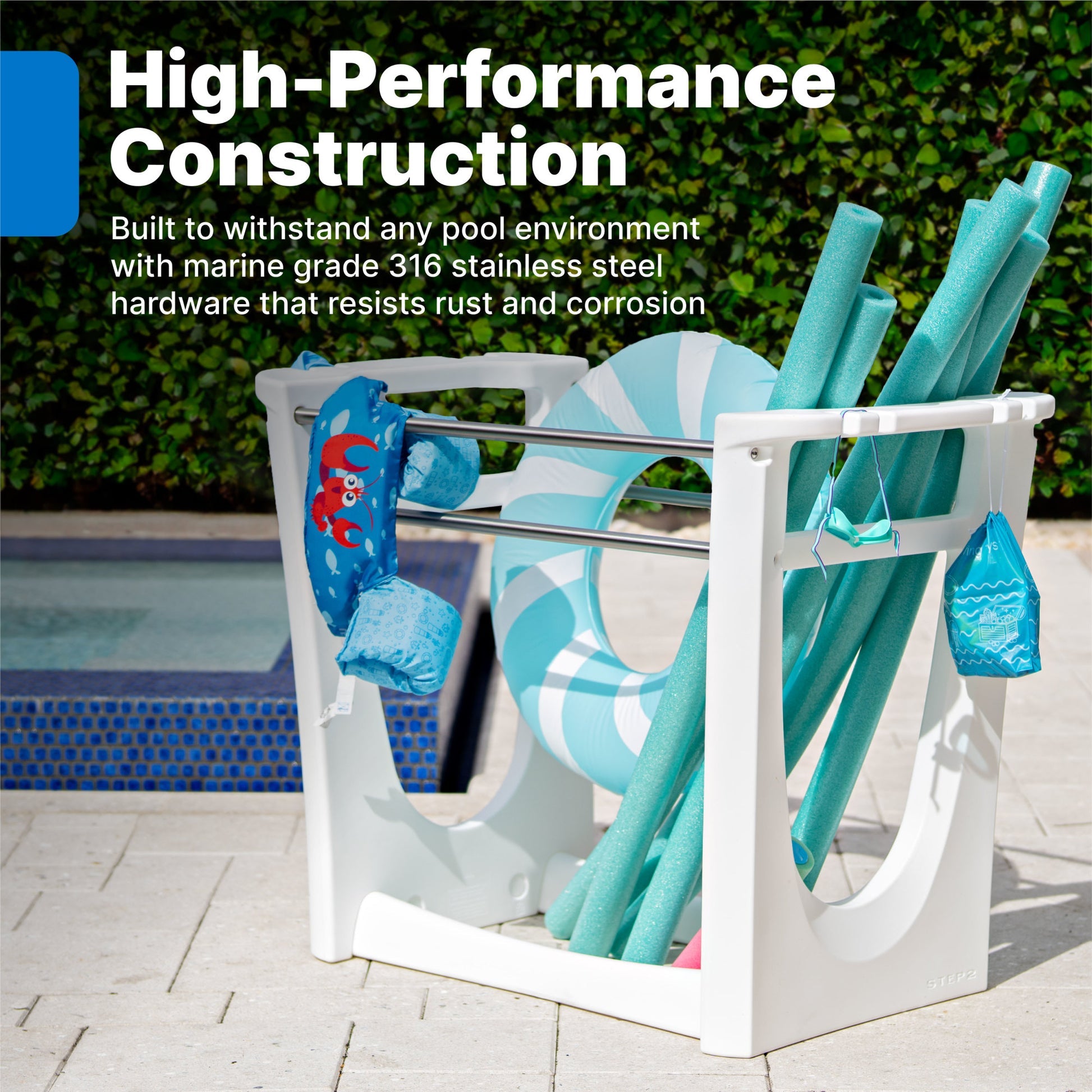 Step2 Commercial Vero Poolside Organizer