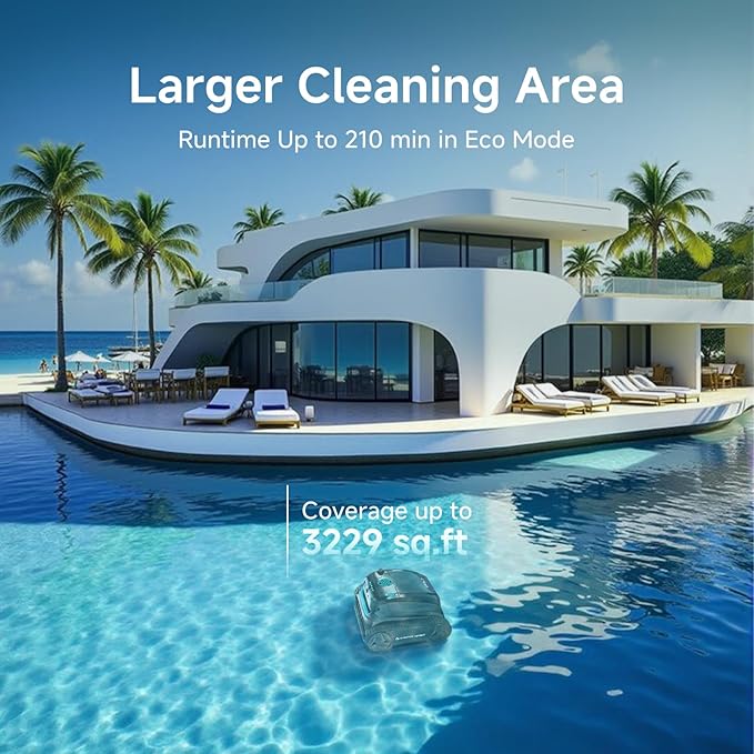 WYBOT S2 Vision AI Camera Cordless Robotic Pool Cleaner