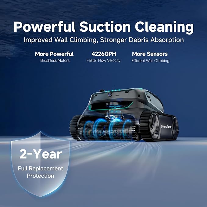 WYBOT S2 Vision AI Camera Cordless Robotic Pool Cleaner