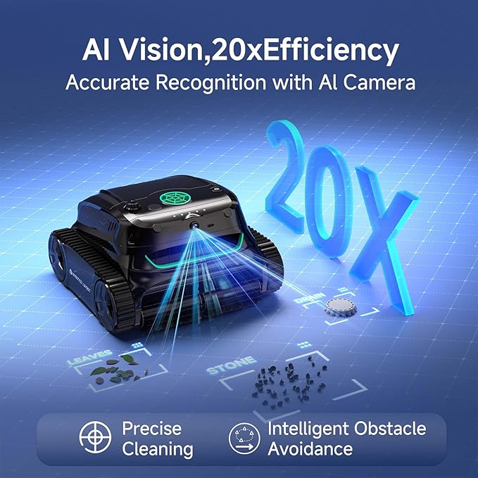 WYBOT S2 Vision AI Camera Cordless Robotic Pool Cleaner