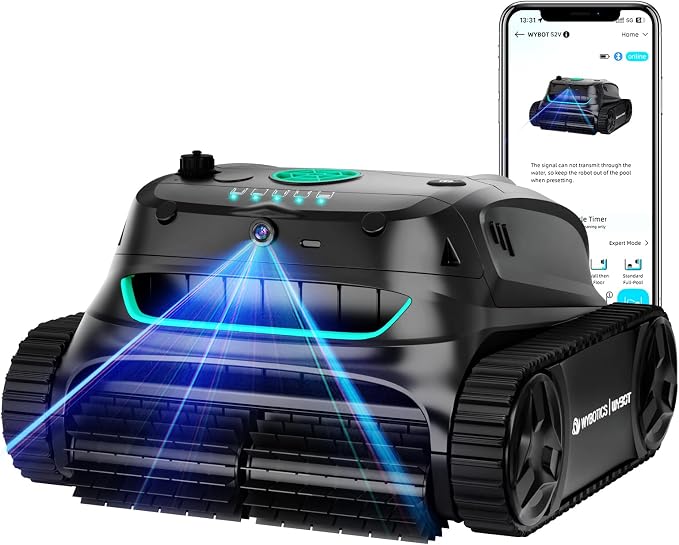 WYBOT S2 Vision AI Camera Cordless Robotic Pool Cleaner