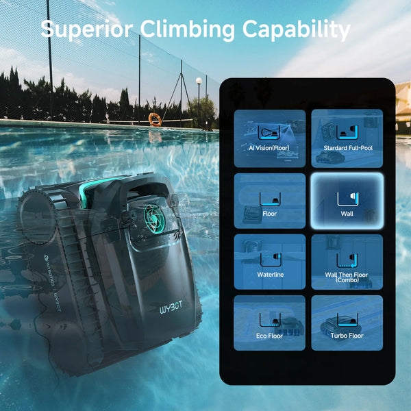 WYBOT M2 Vision Tech Cordless Robotic Pool Cleaner