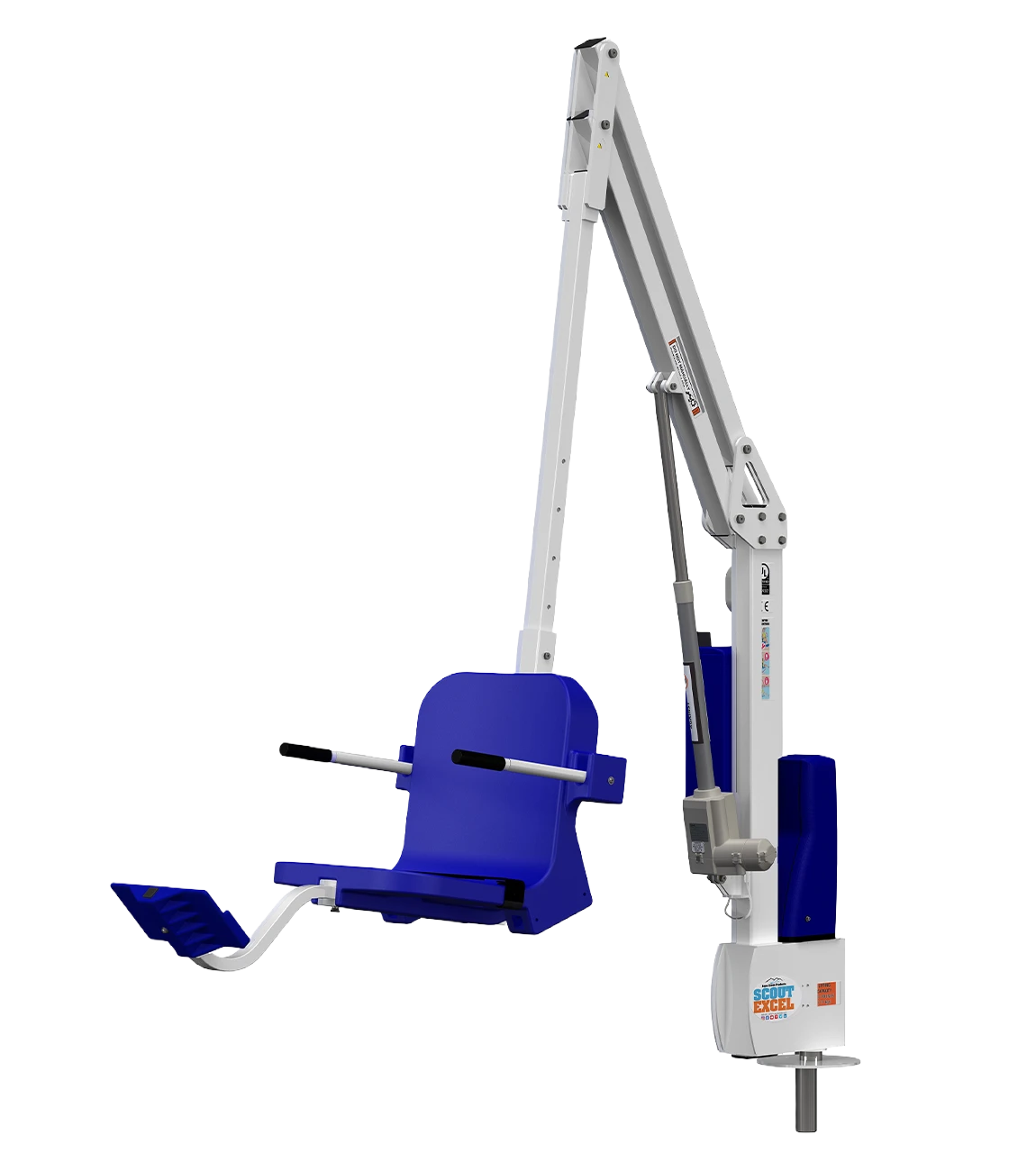 Scout Excel ADA commercial pool lift with 360-degree rotation