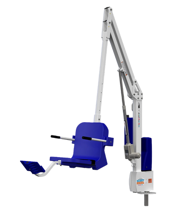 Scout Excel ADA commercial pool lift with 360-degree rotation