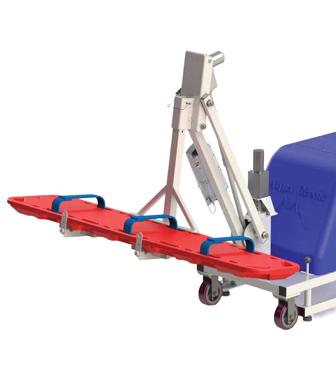 Aqua Creek Spine Board Assembly for Scout Excel & Revolution XL Lifts - W-Spine Board, Straps & Head Immobilizer