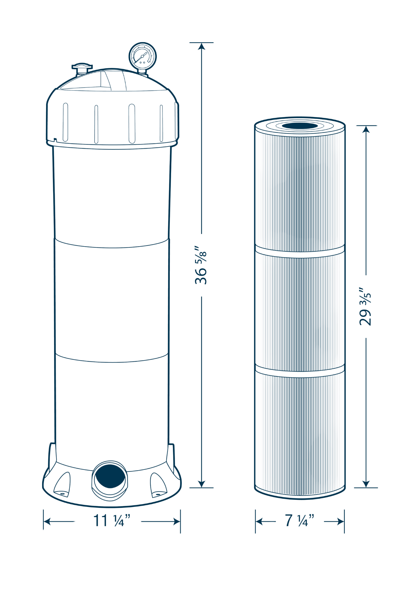 BuildTuff TuffFilter Cartridge Pool Filter