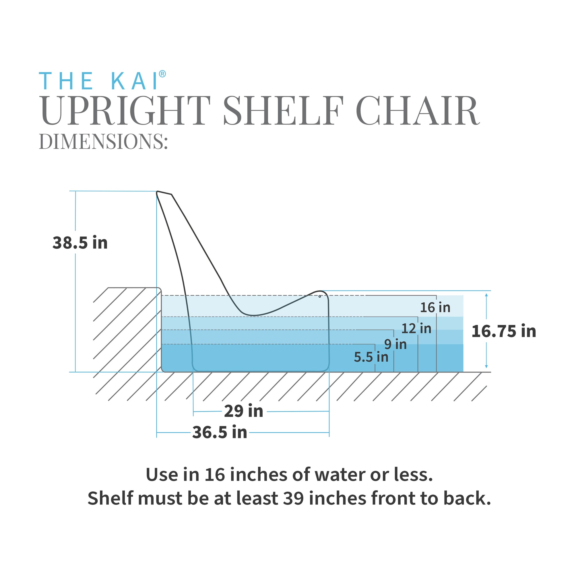 Floating Luxuries Kai Upright Shelf Chair – Set of 2