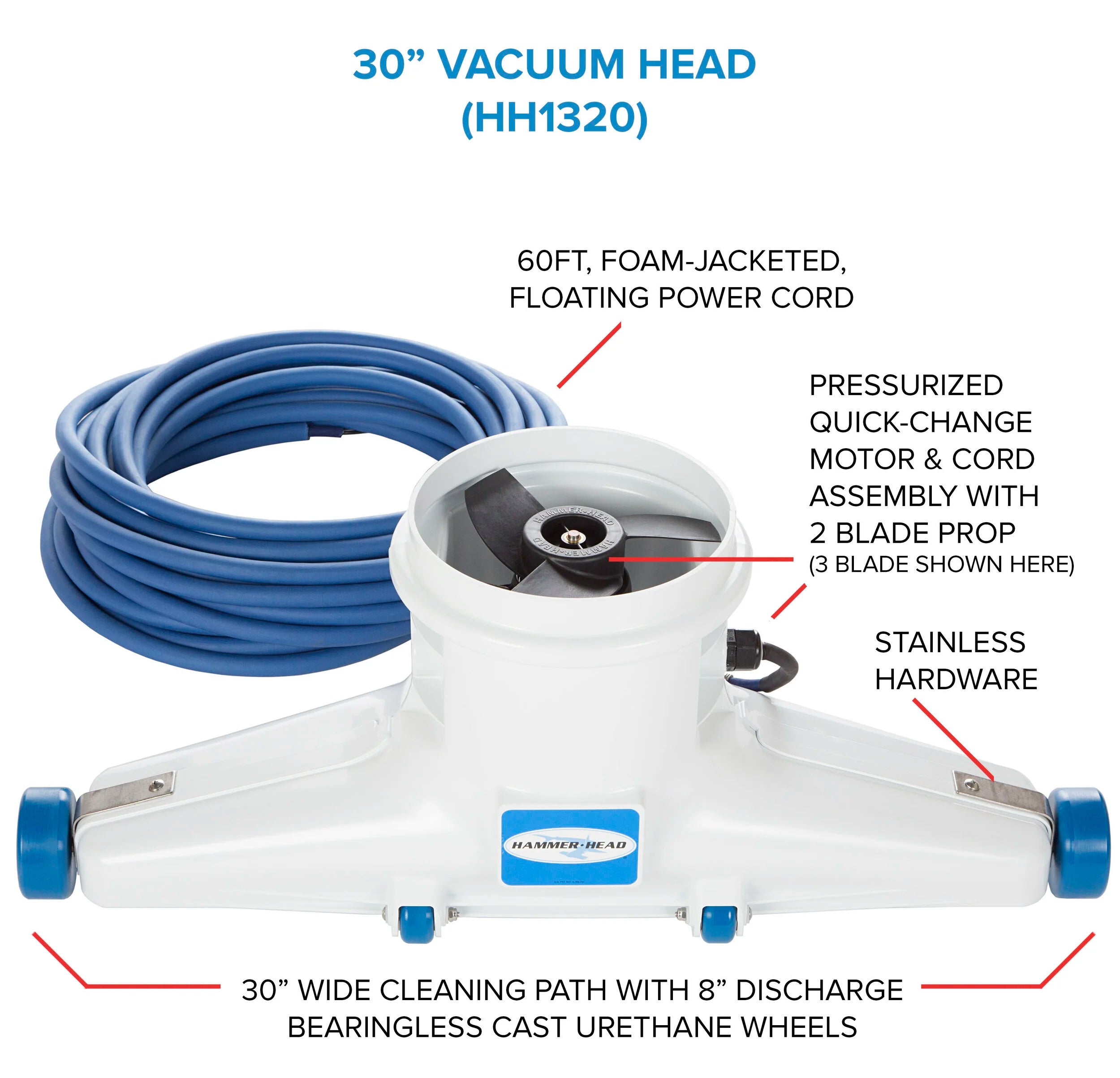 Hammer Head 30" Vacuum Head HH1320