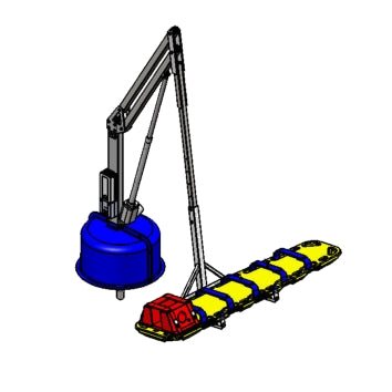 Aqua Creek Spine Board Assembly for Scout Excel & Revolution XL Lifts - W-Spine Board, Straps & Head Immobilizer