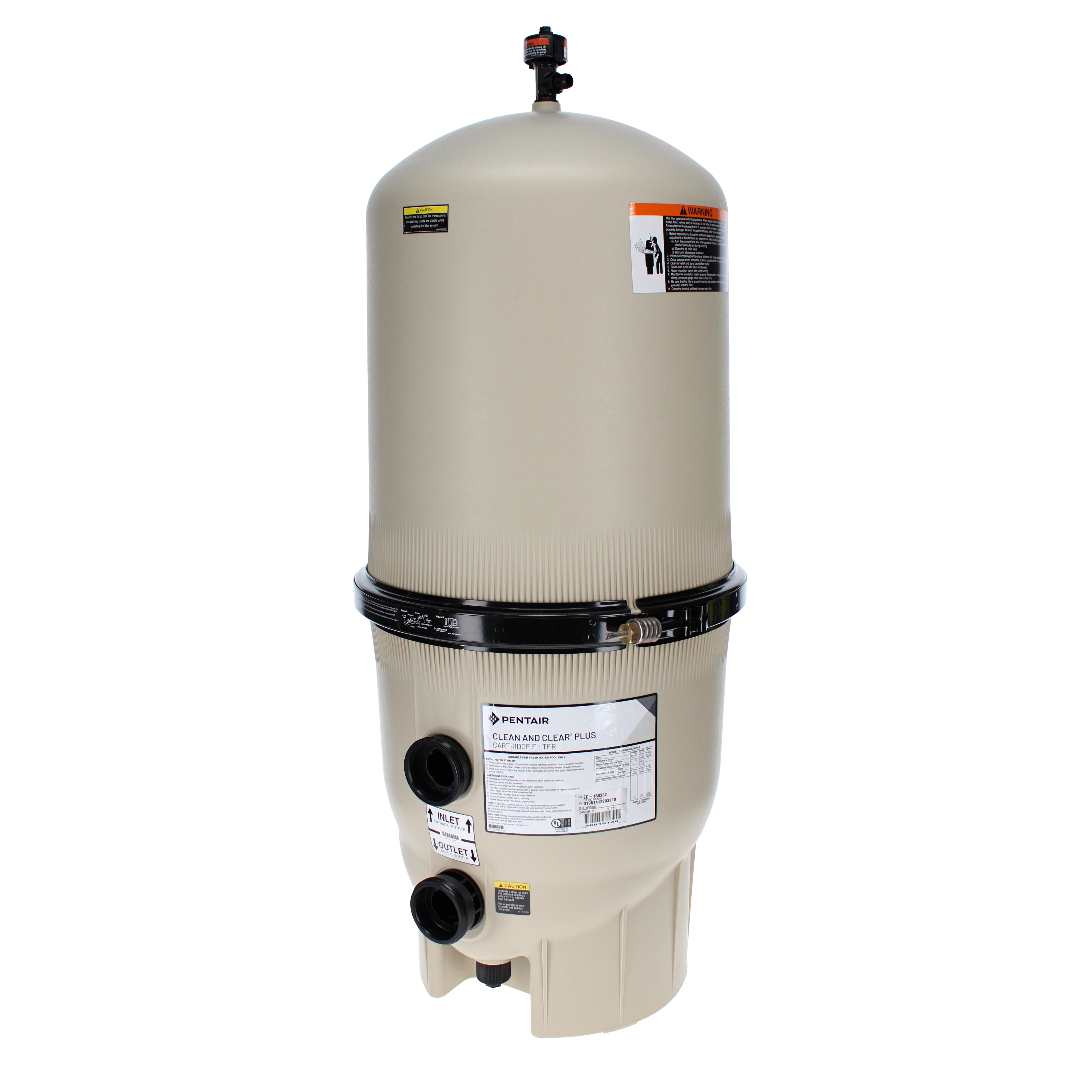 Pentair Clean and Clear Plus 520 square foot cartridge pool filter EC-160332