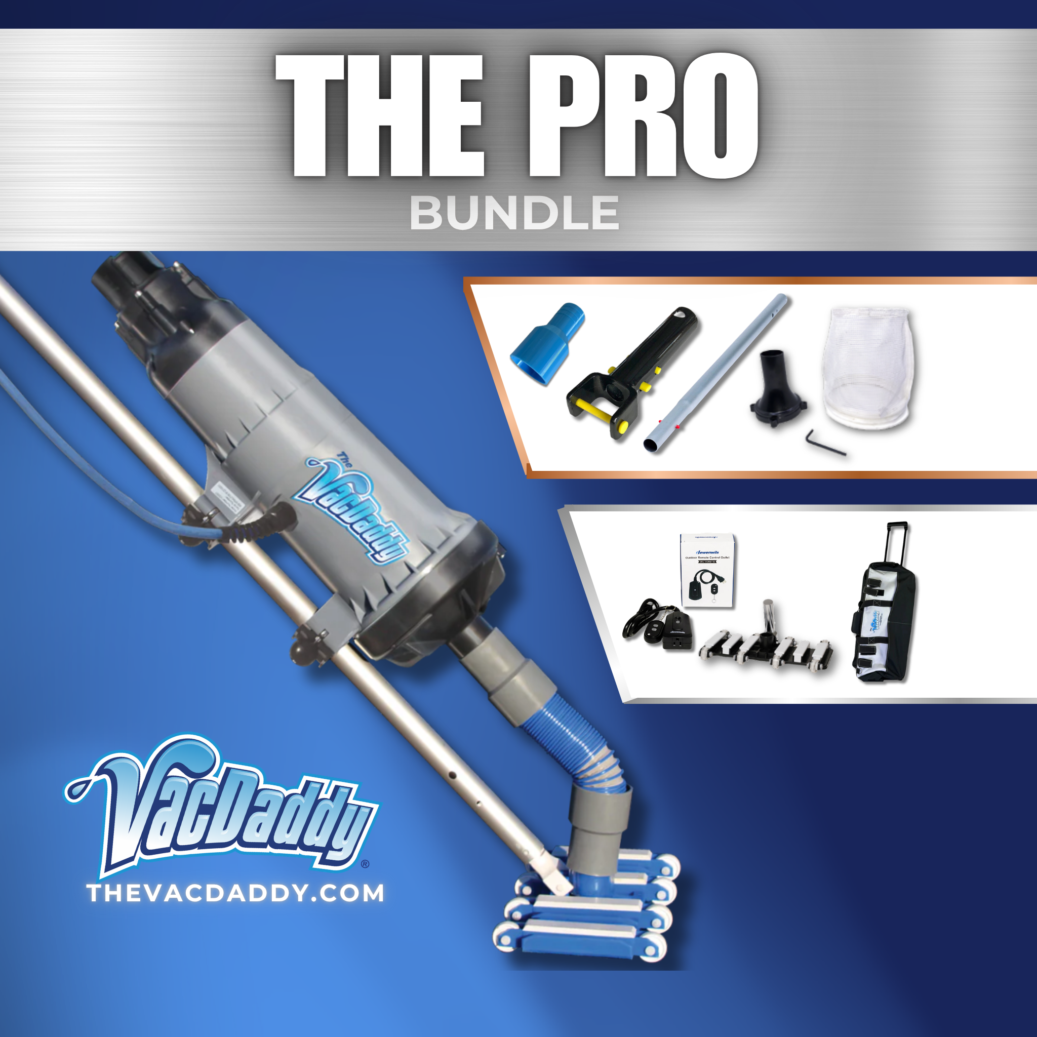 Pro Bundle with VacDaddy 2.0 V2W Vac-to-Waste System