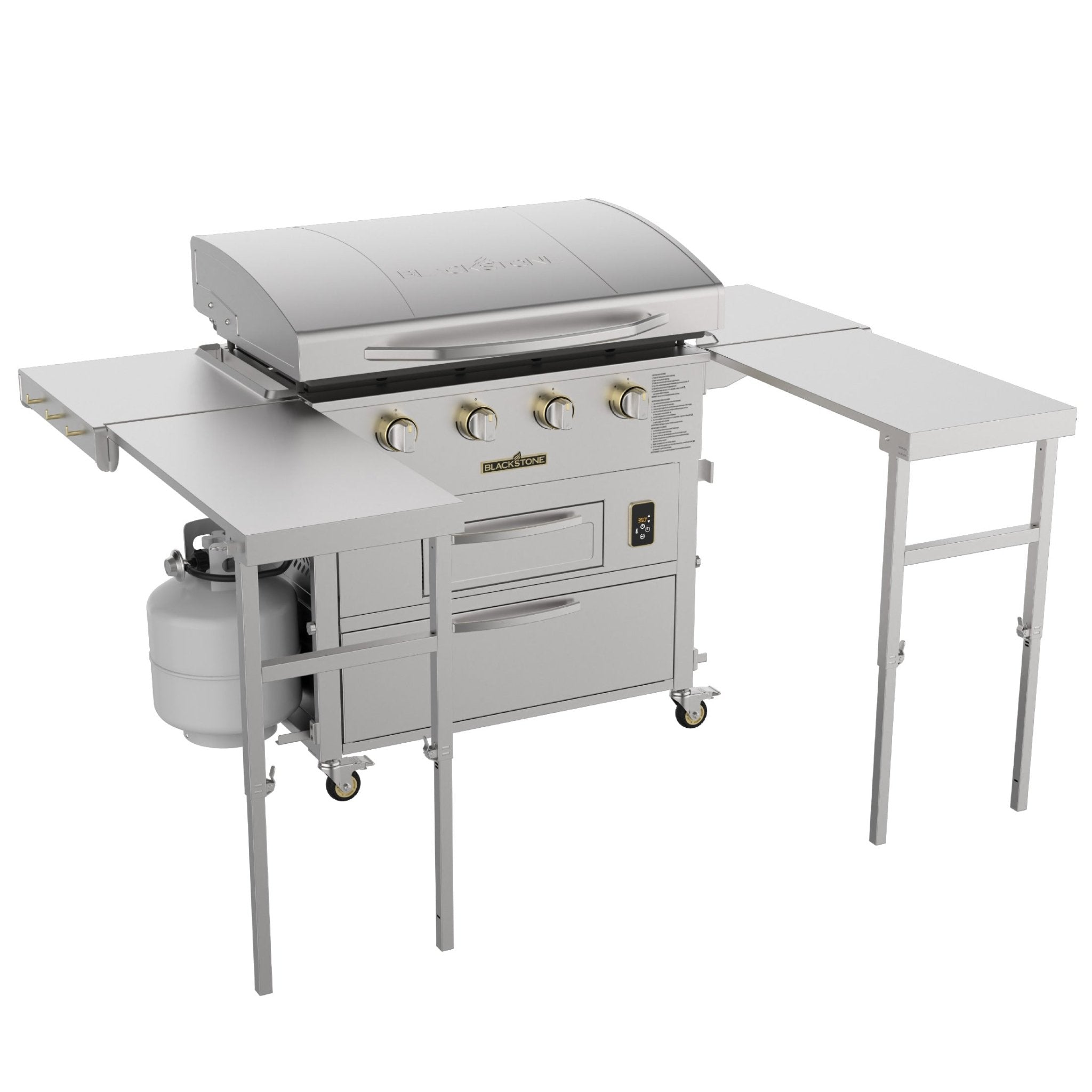 Blackstone — Select 36" Griddle Airfryer Combo w/ Dual Side Tables & Storage 6006