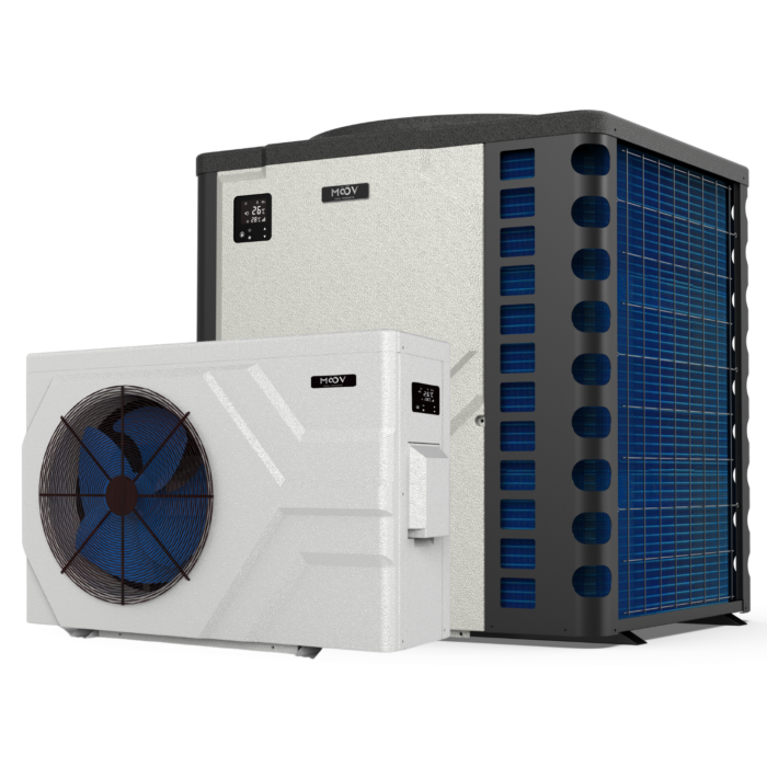 Moov Inverter Heat and Cool pool heat pump for residential inground pools